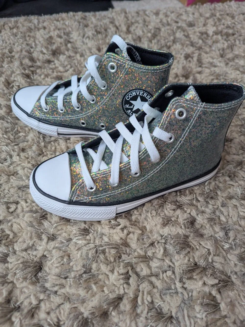 Girl's Converse Chuck Taylor Gold sneakers, Size 1